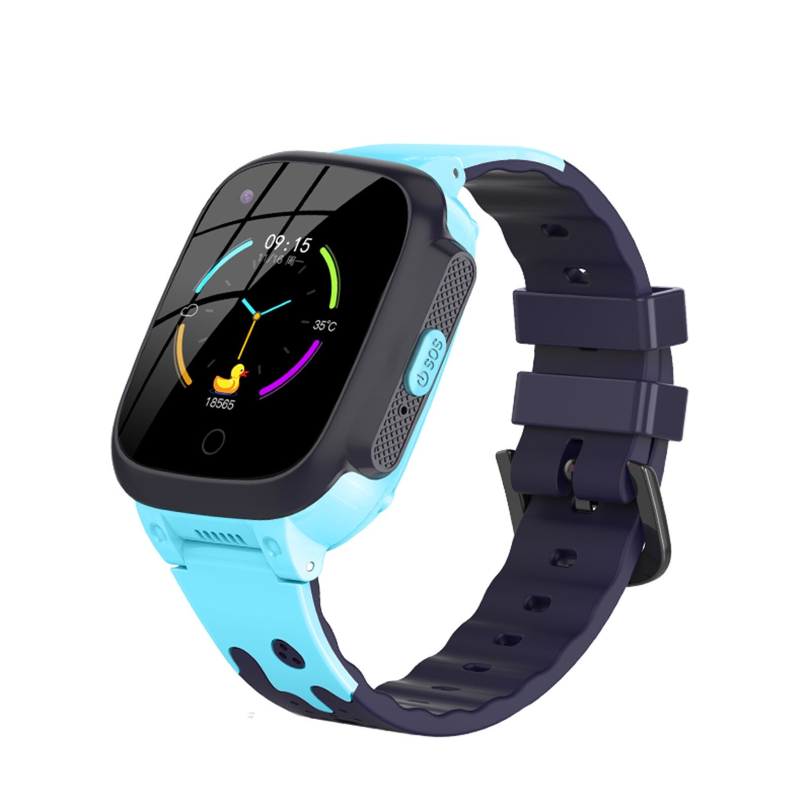 Montre GPS Enfant 4G — Appels vidéo, contacts et bouton SOS