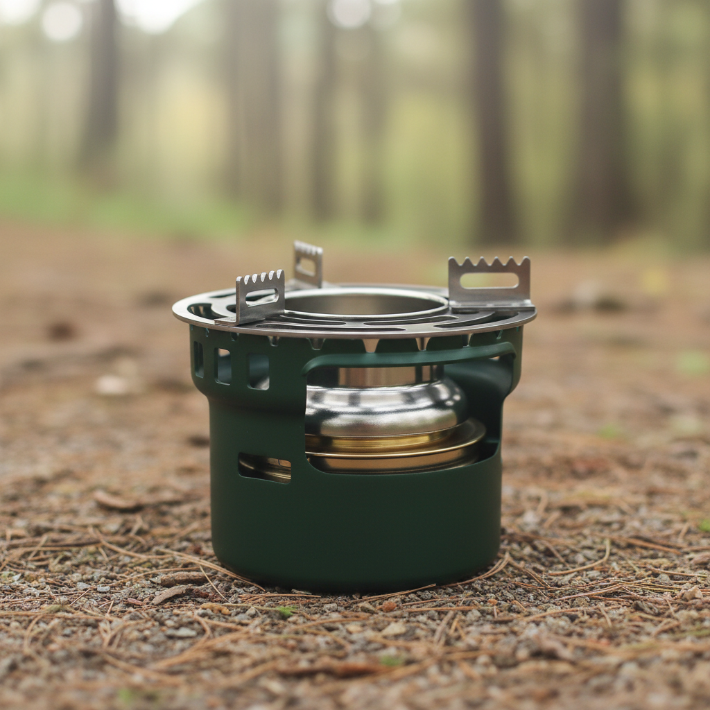 HeatNest Réchaud de camping compact pour la cuisson en plein air