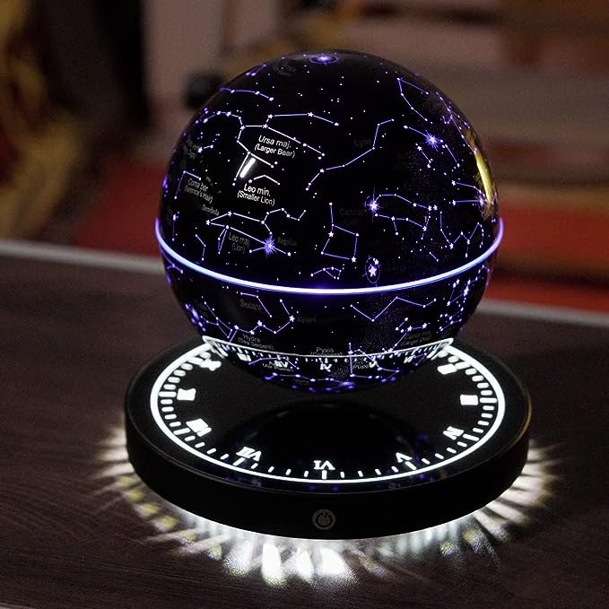 Constellation | Lampe carte du ciel flottante et rotative | Lévitation magnétique