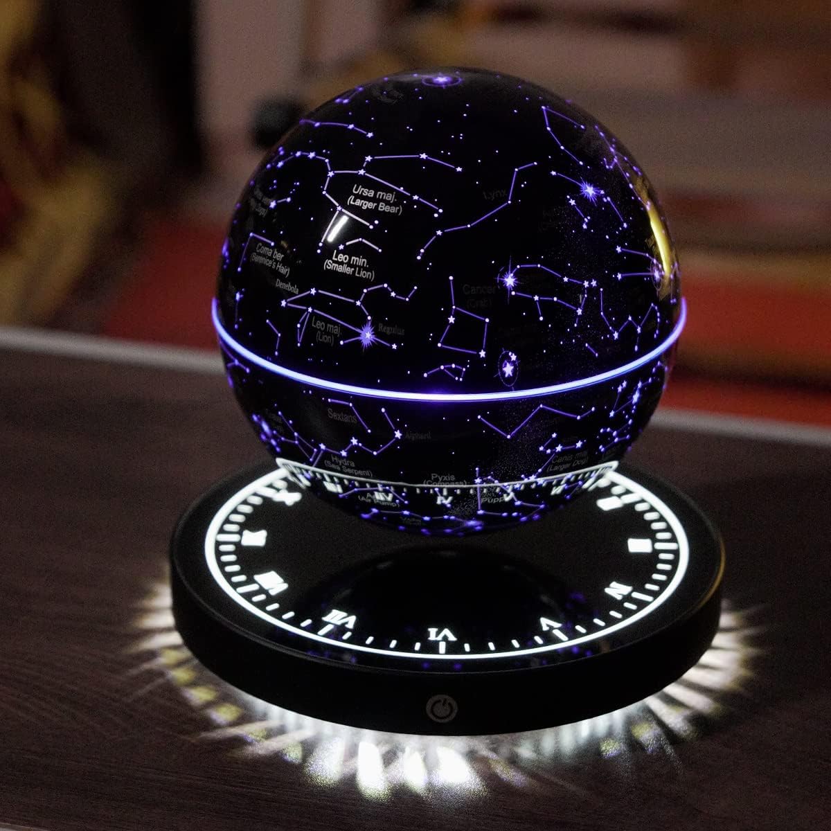 Constellation | Lampe carte du ciel flottante et rotative | Lévitation magnétique