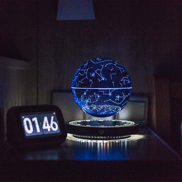 Constellation | Lampe carte du ciel flottante et rotative | Lévitation magnétique
