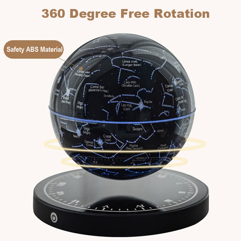 Constellation | Lampe carte du ciel flottante et rotative | Lévitation magnétique