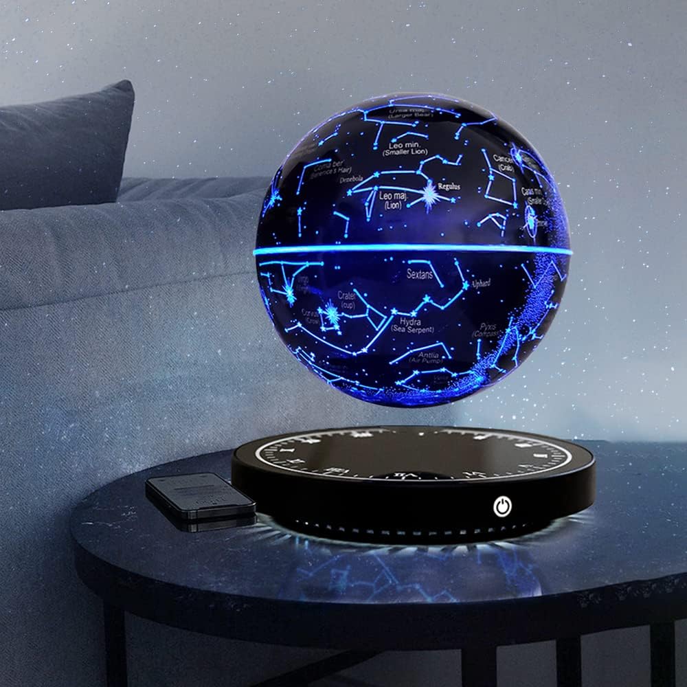 Constellation | Lampe carte du ciel flottante et rotative | Lévitation magnétique