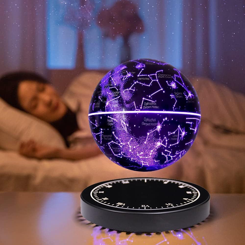 Constellation | Lampe carte du ciel flottante et rotative | Lévitation magnétique