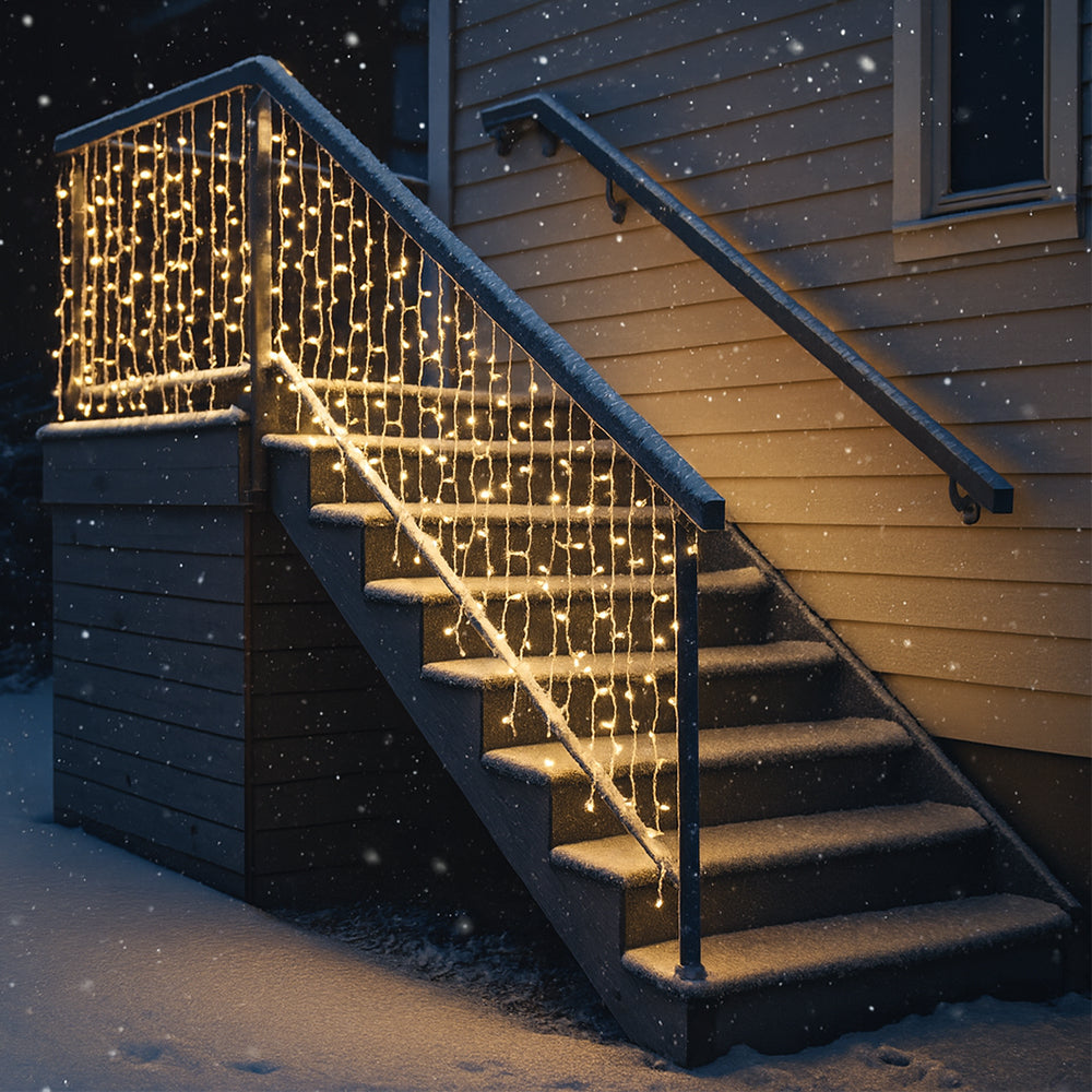 Guirlande lumineuse avec glaçons 95 LED 3 mètres, blanc chaud | Élévateur à bol