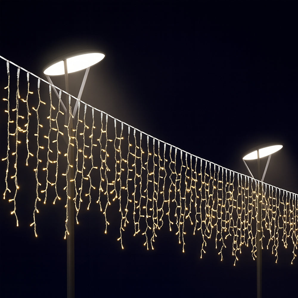 Guirlande lumineuse avec glaçons 95 LED 3 mètres, blanc chaud | Élévateur à bol