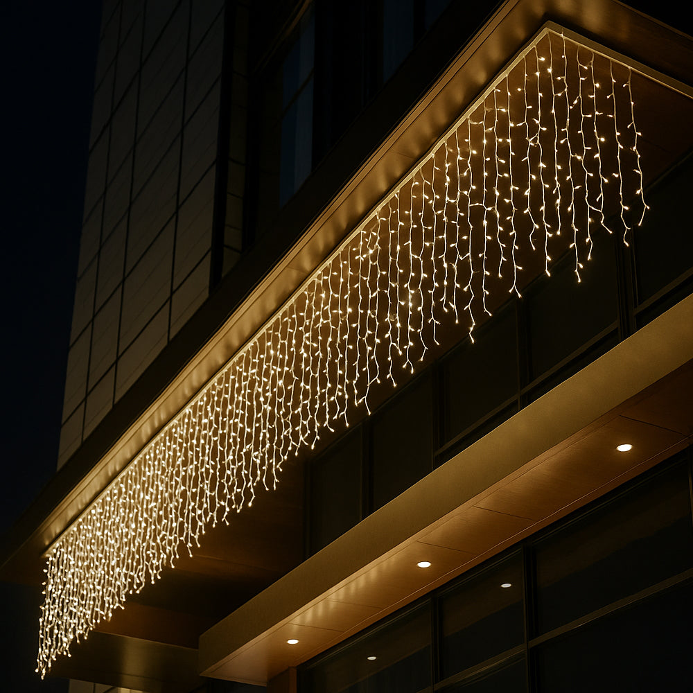 Guirlande lumineuse avec glaçons 95 LED 3 mètres, blanc chaud | Élévateur à bol