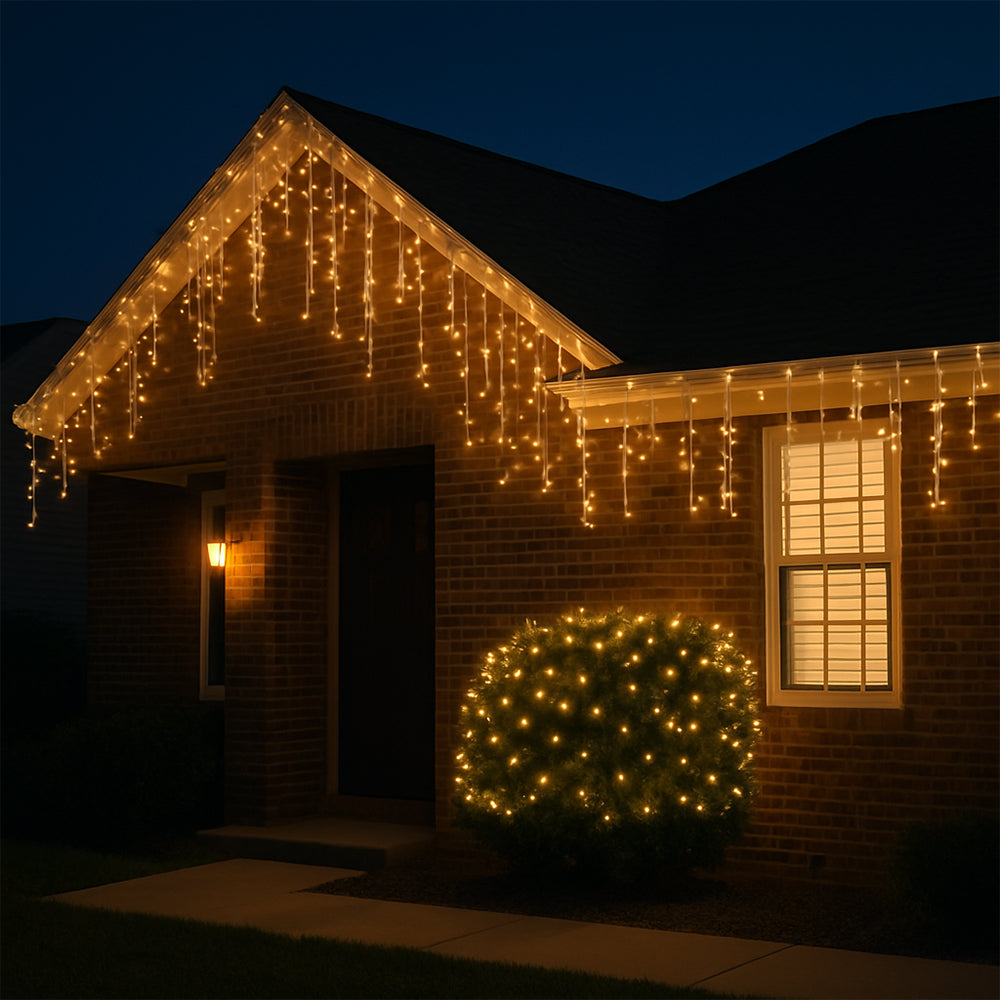 Guirlande lumineuse avec glaçons 95 LED 3 mètres, blanc chaud | Élévateur à bol