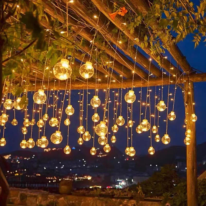 Guirlande lumineuse LED étanche pour l'extérieur – Guirlande lumineuse d'ambiance pour jardin et terrasse | Élévateur à bol