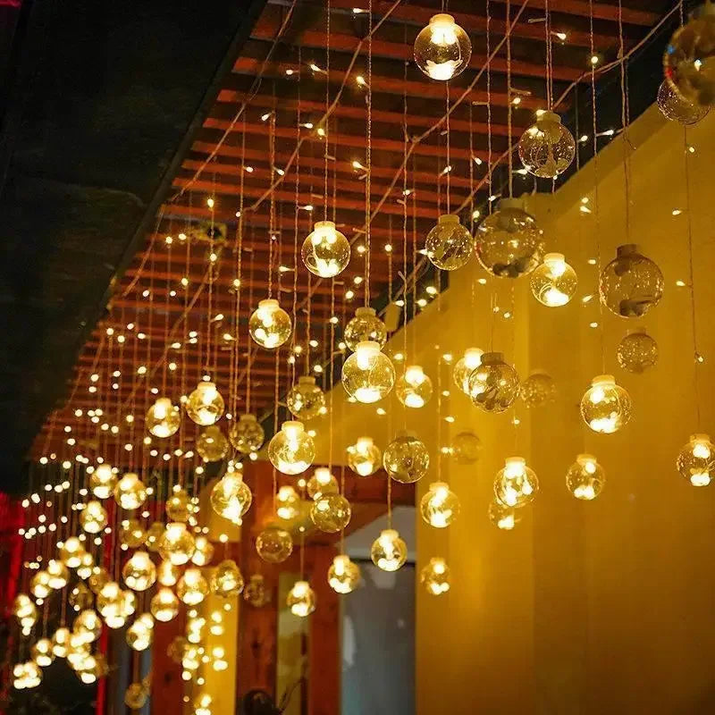 Guirlande lumineuse LED étanche pour l'extérieur – Guirlande lumineuse d'ambiance pour jardin et terrasse | Élévateur à bol