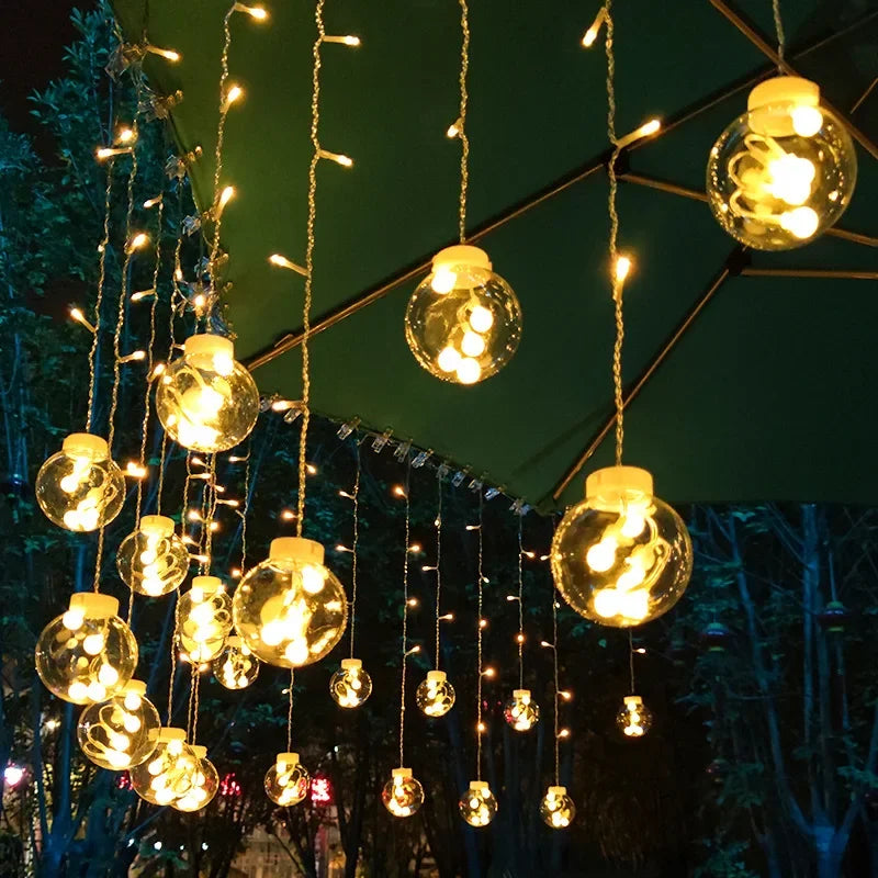 Guirlande lumineuse LED étanche pour l'extérieur – Guirlande lumineuse d'ambiance pour jardin et terrasse | Élévateur à bol