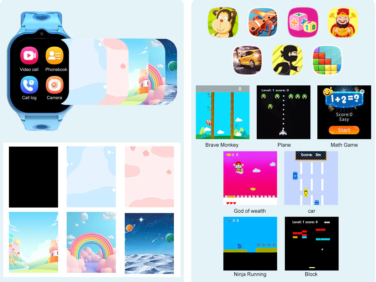 Montre GPS Étanche pour Enfants | SOS, Appels 4G, Jeux Intelligents et Suivi d’Activité