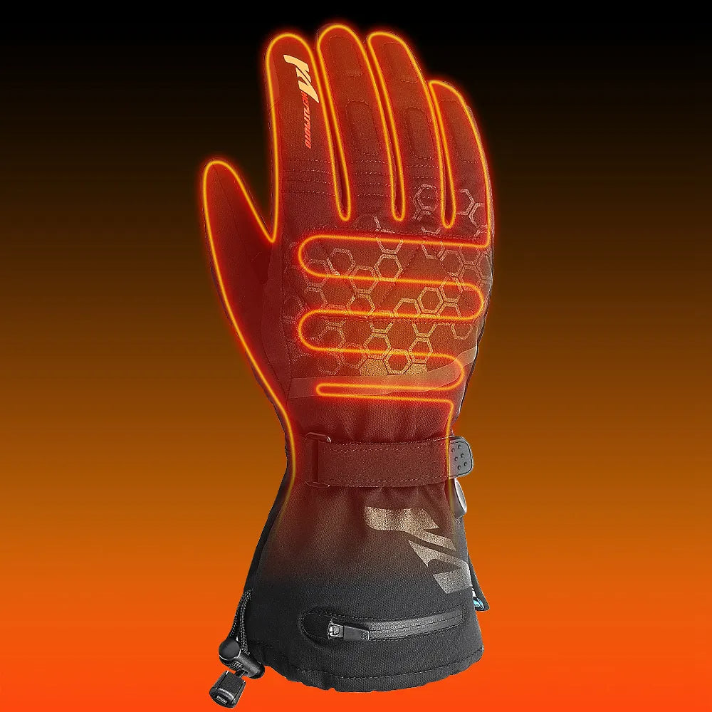 Gants chauffants thermiques | Gants d'hiver rechargeables imperméables