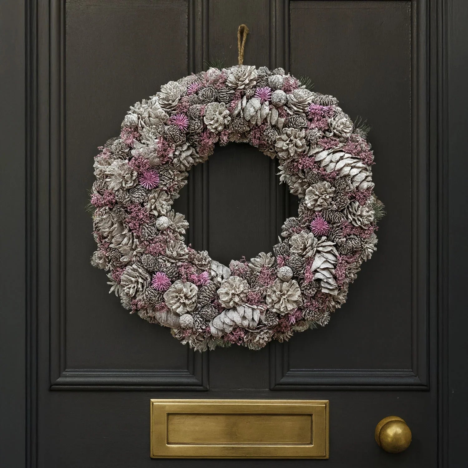 Couronne de Luxe Neo 50 cm – Extra Large avec Roses Rouges