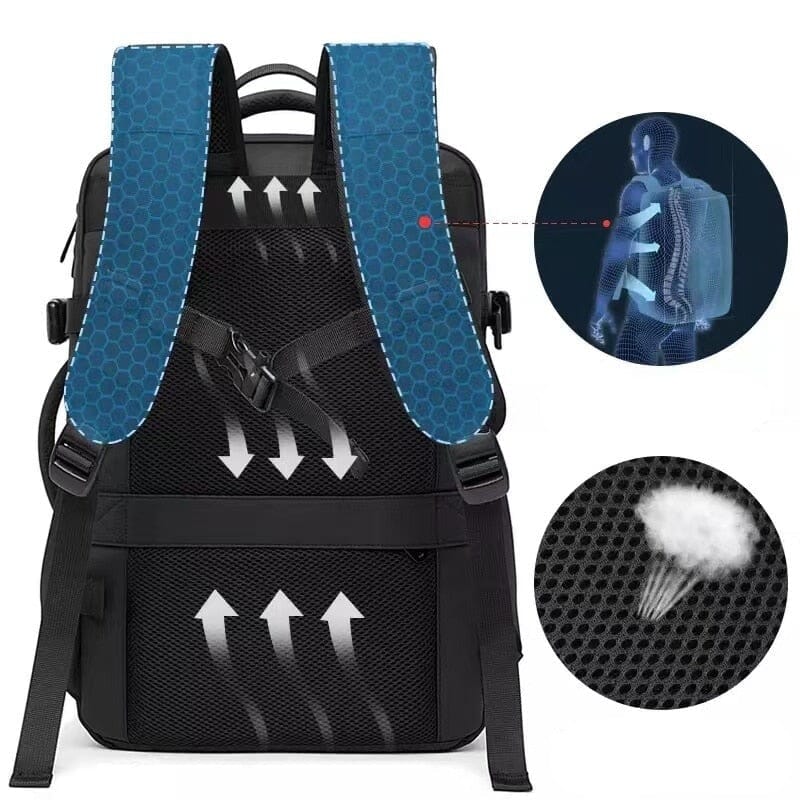 Sac à Dos Voyage Cabine 17” Extensible & Imperméable