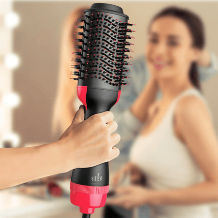 Sèche-cheveux et lisseur 4-en-1 pour volume et brillance