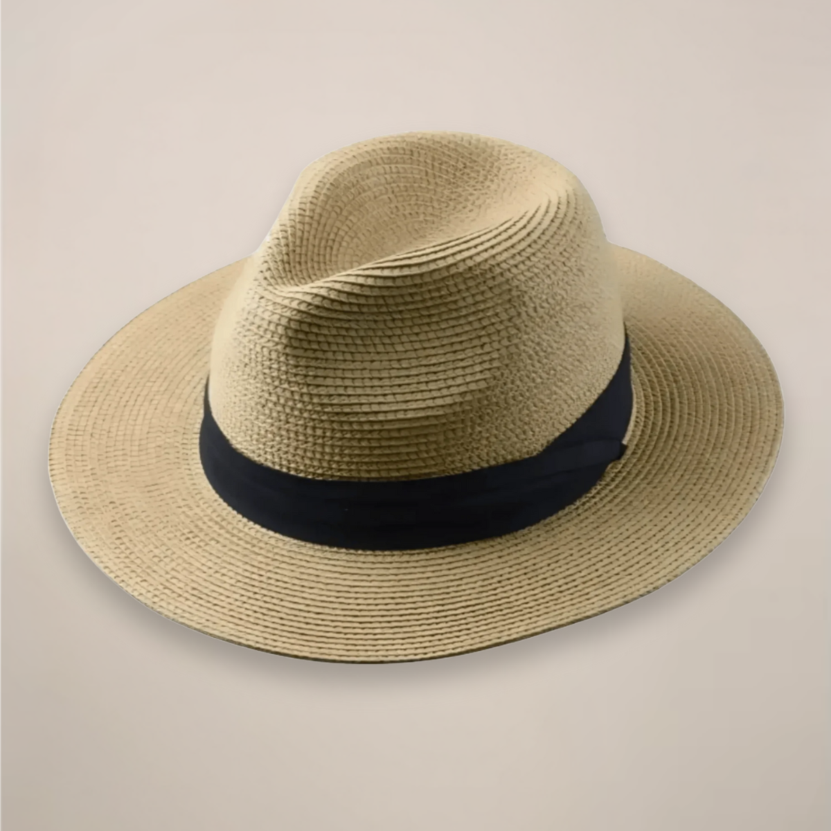 Chapeau Panama classique d'été pour homme avec un large bord pour un style estival intemporel