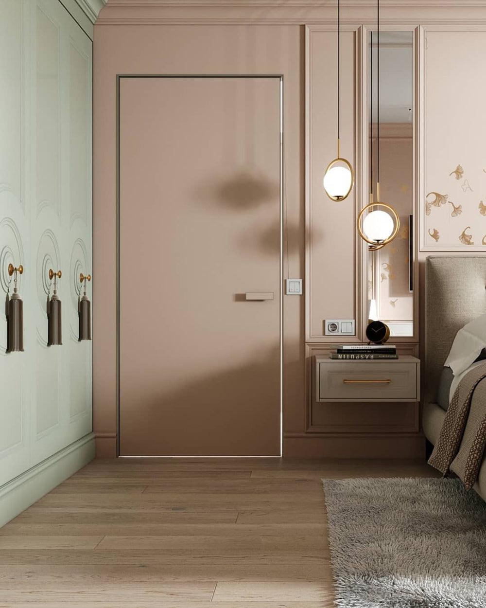 Lampe suspendue globe moderne | Cadre en arc doré brossé