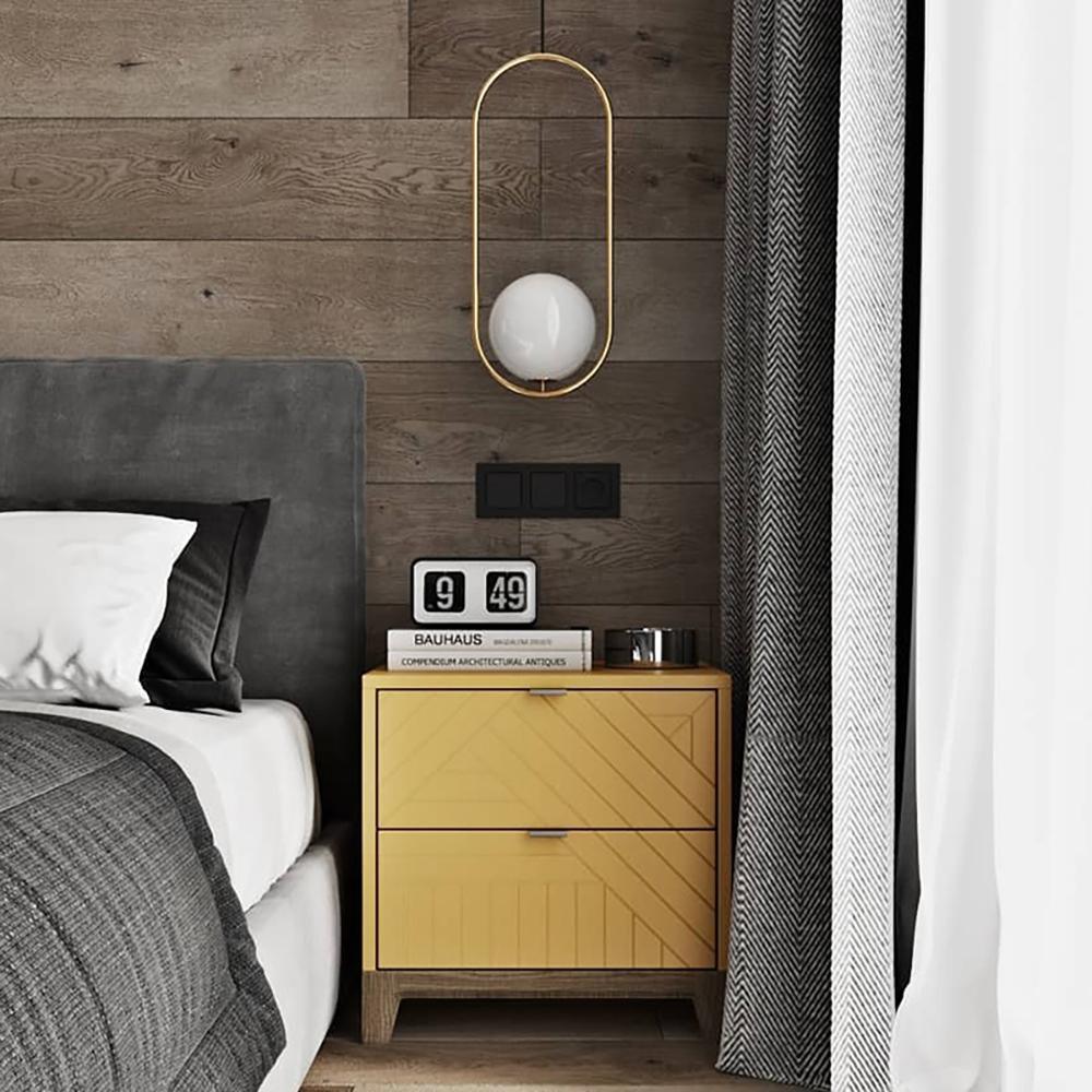 Lampe suspendue globe moderne | Cadre en arc doré brossé