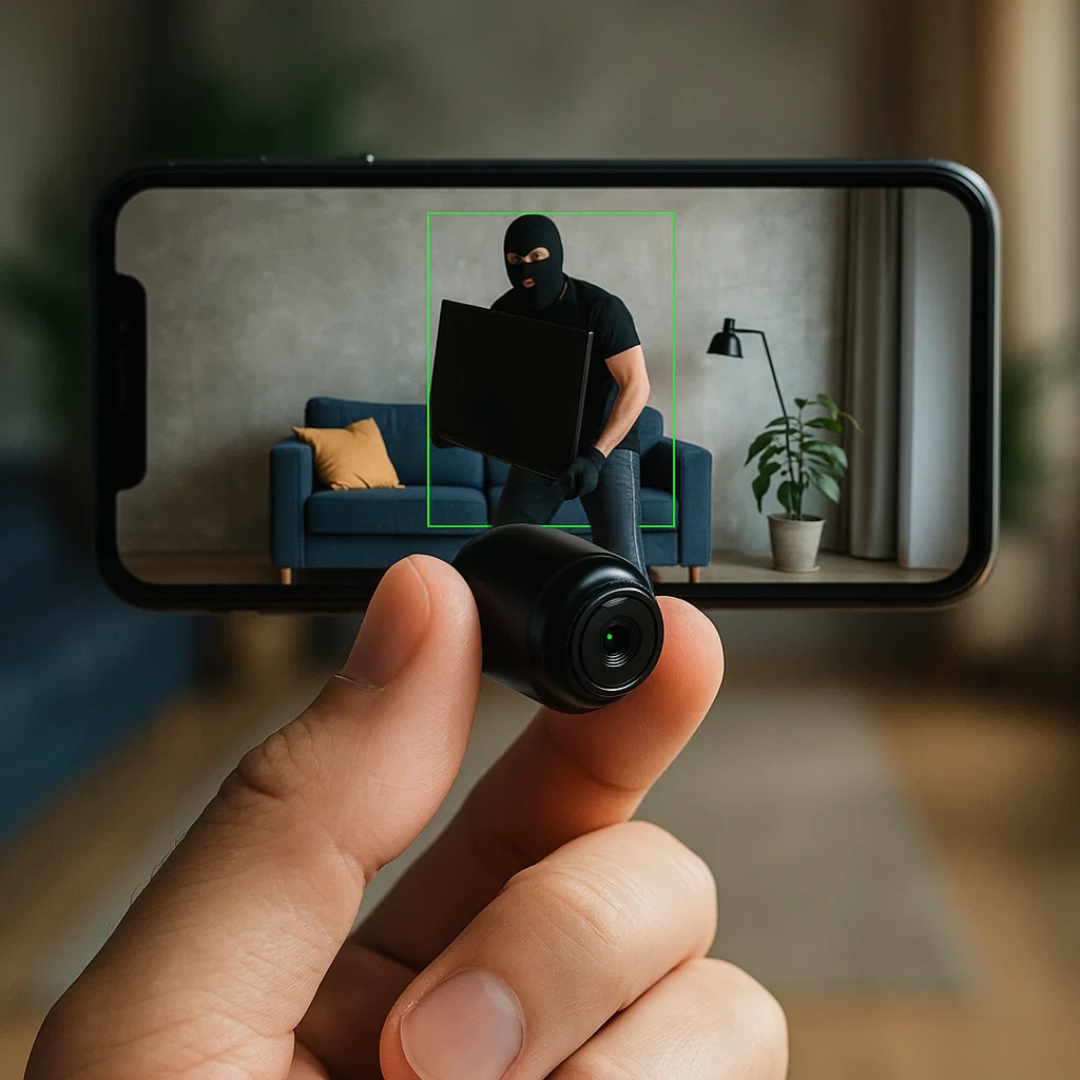 Caméra de surveillance sans fil NexaGuard avec audio, pour une utilisation à domicile.