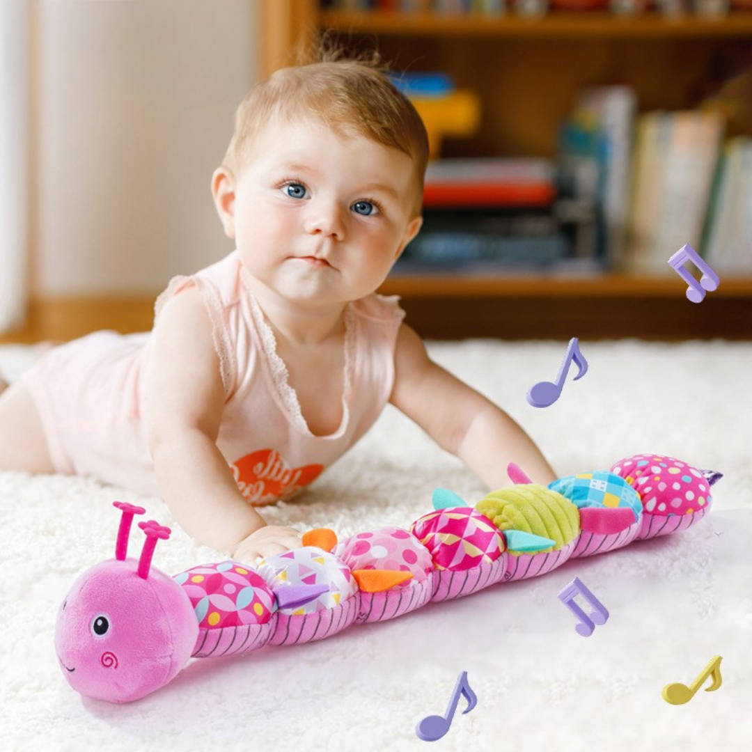 Chenille Musicale pour Enfants – Peluche Interactive pour le Développement Sensoriel et Moteur