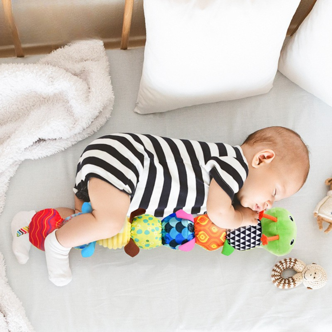 Chenille Musicale pour Enfants – Peluche Interactive pour le Développement Sensoriel et Moteur