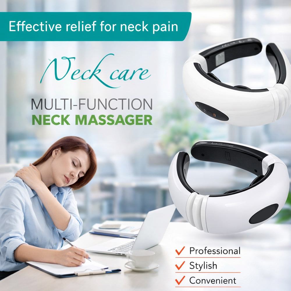 Dispositif de massage avec design ergonomique pour le cou