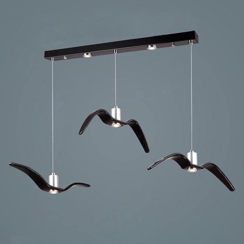 Lampe à suspension LED Vogeldesign en résine d'aluminium blanc noir 3000K 4000K 6000K lampe à suspension murale minimaliste et organique | Sansotis