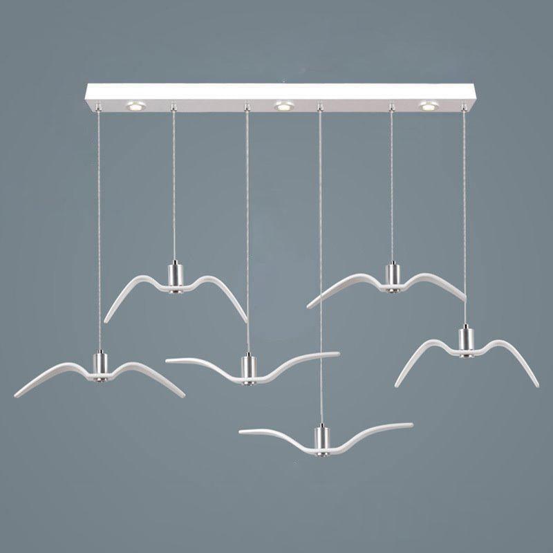 Lampe à suspension LED Vogeldesign en résine d'aluminium blanc noir 3000K 4000K 6000K lampe à suspension murale minimaliste et organique | Sansotis