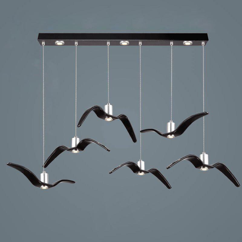 Lampe à suspension LED Vogeldesign en résine d'aluminium blanc noir 3000K 4000K 6000K lampe à suspension murale minimaliste et organique | Sansotis