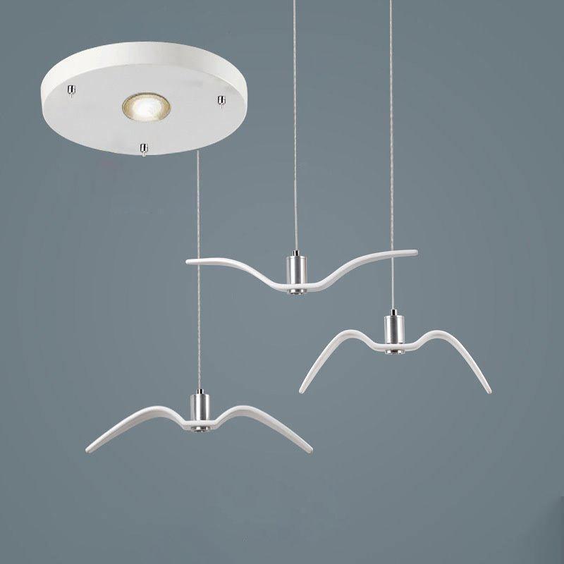 Lampe à suspension LED Vogeldesign en résine d'aluminium blanc noir 3000K 4000K 6000K lampe à suspension murale minimaliste et organique | Sansotis