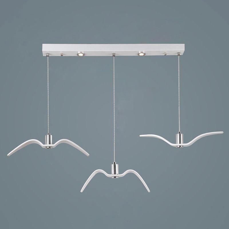 Lampe à suspension LED Vogeldesign en résine d'aluminium blanc noir 3000K 4000K 6000K lampe à suspension murale minimaliste et organique | Sansotis