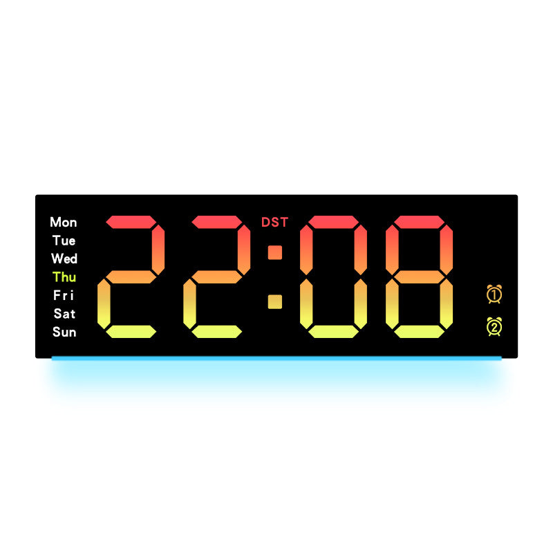 Horloge murale numérique avec capteur de température