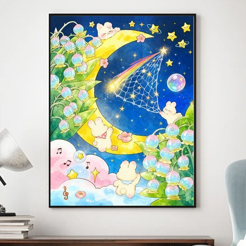 Décoration murale fantaisiste sur le thème des animaux