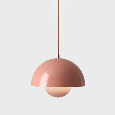 Lampe à suspension Scandinavische Halfrond Metalen Kap 1-Lichtpunt Modern Design Eetkamer Woonkamer | Sansotis
