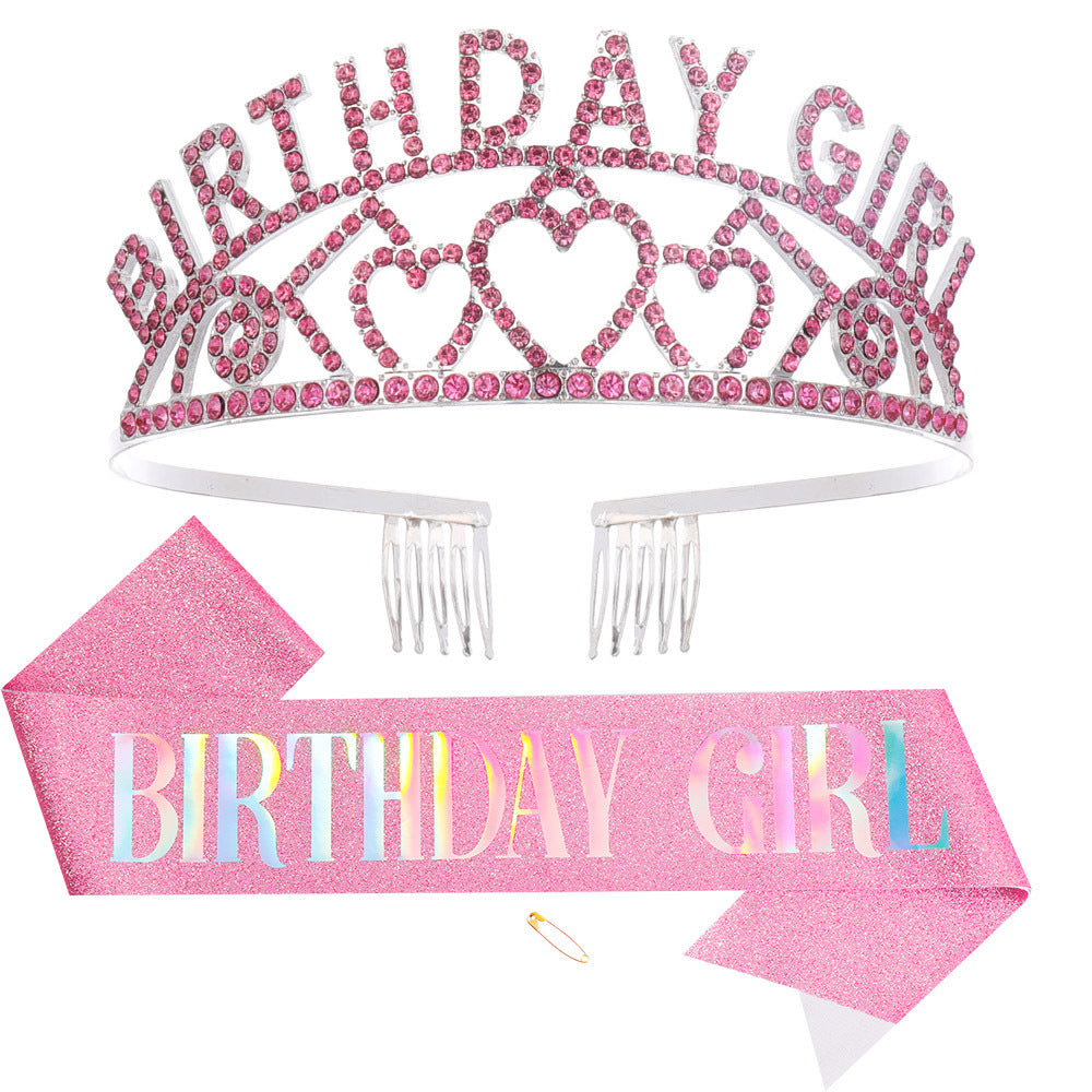 Couronne et bandeau d'anniversaire pour femme