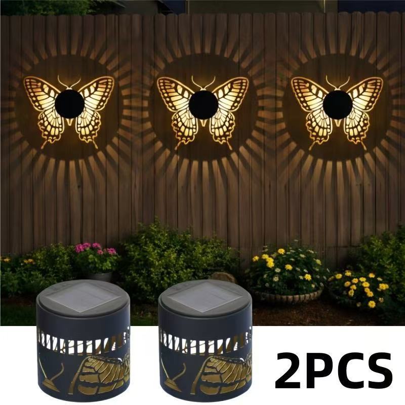 Applique solaire décorative avec motif de projection de mandala