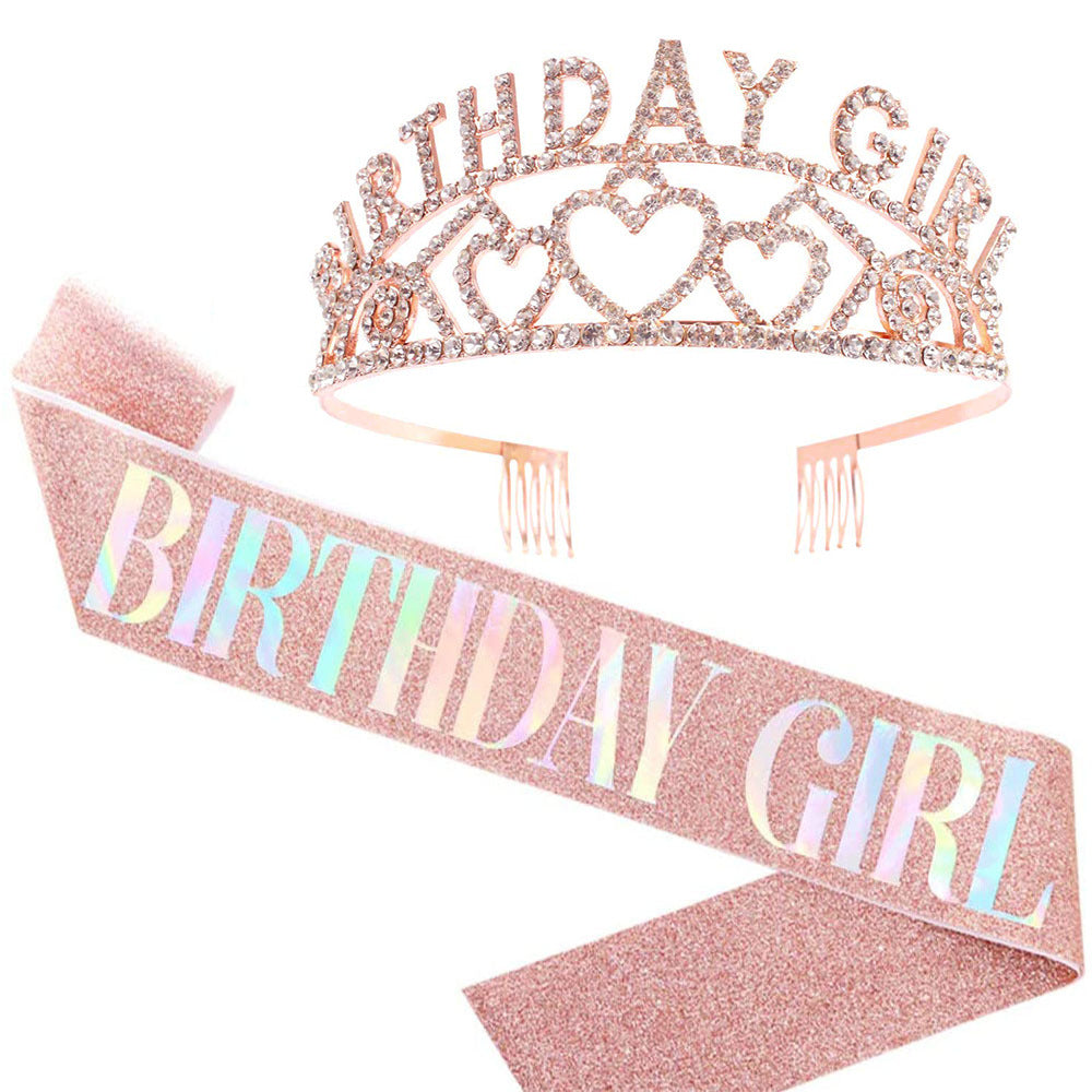 Couronne et bandeau d'anniversaire pour femme