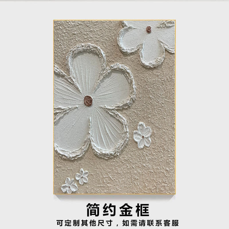 Décoration murale en relief floral