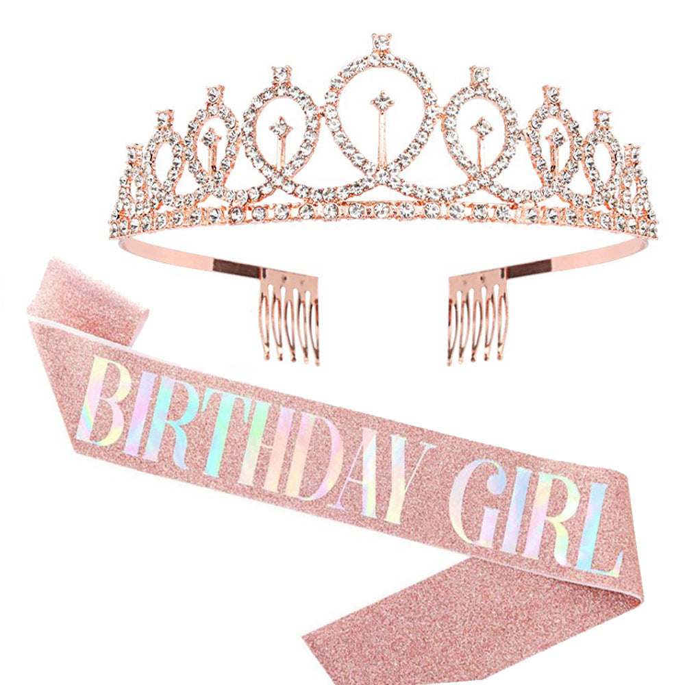 Couronne et bandeau d'anniversaire pour femme