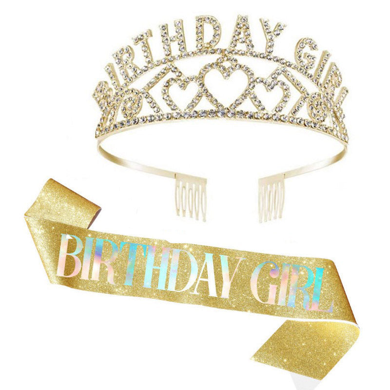 Couronne et bandeau d'anniversaire pour femme
