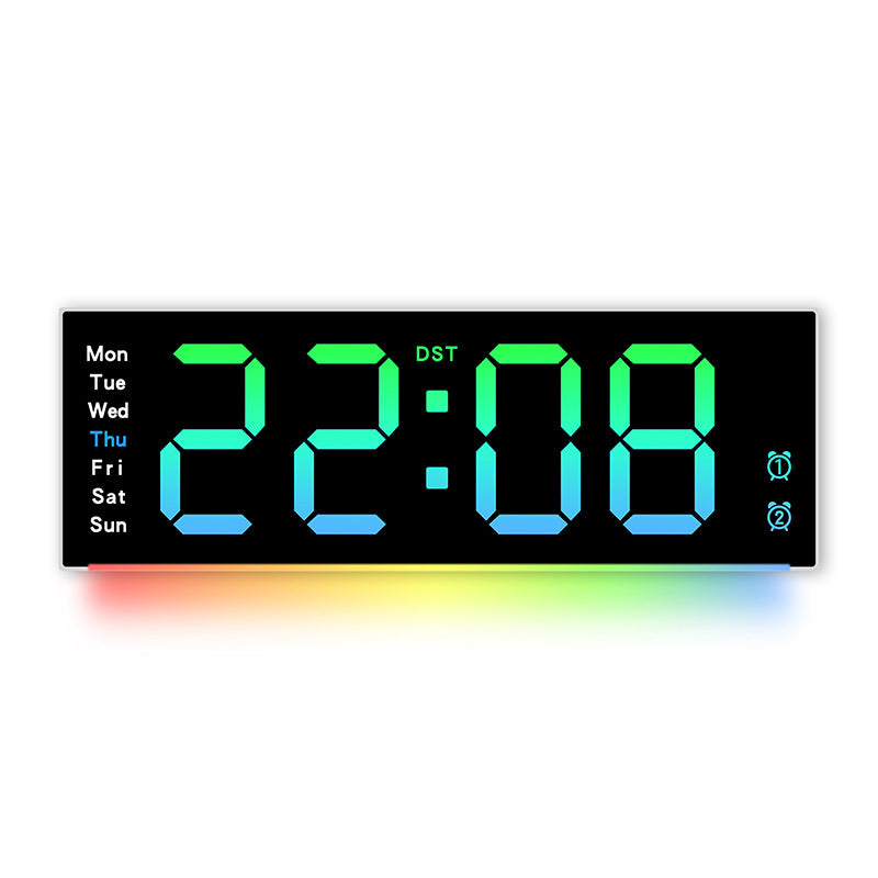 Horloge murale numérique avec capteur de température