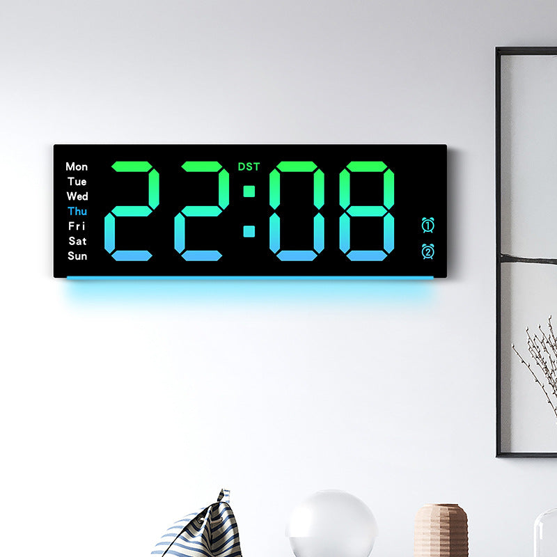 Horloge murale numérique avec capteur de température