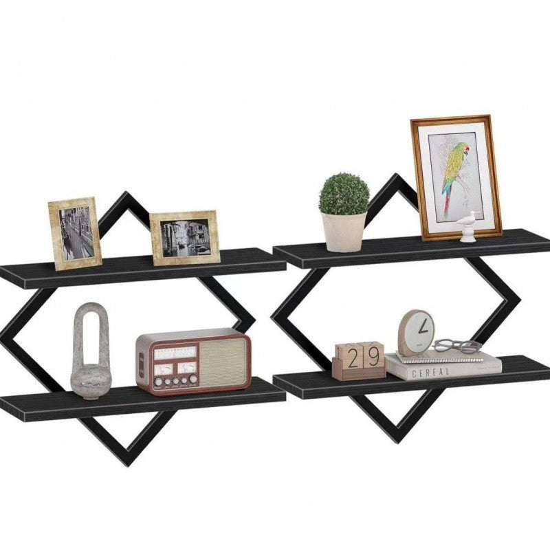 Etagère murale au design moderne en zigzag