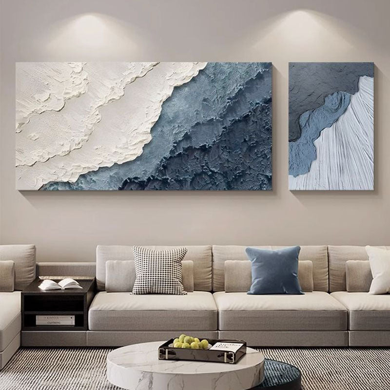 Décoration murale abstraite texturée