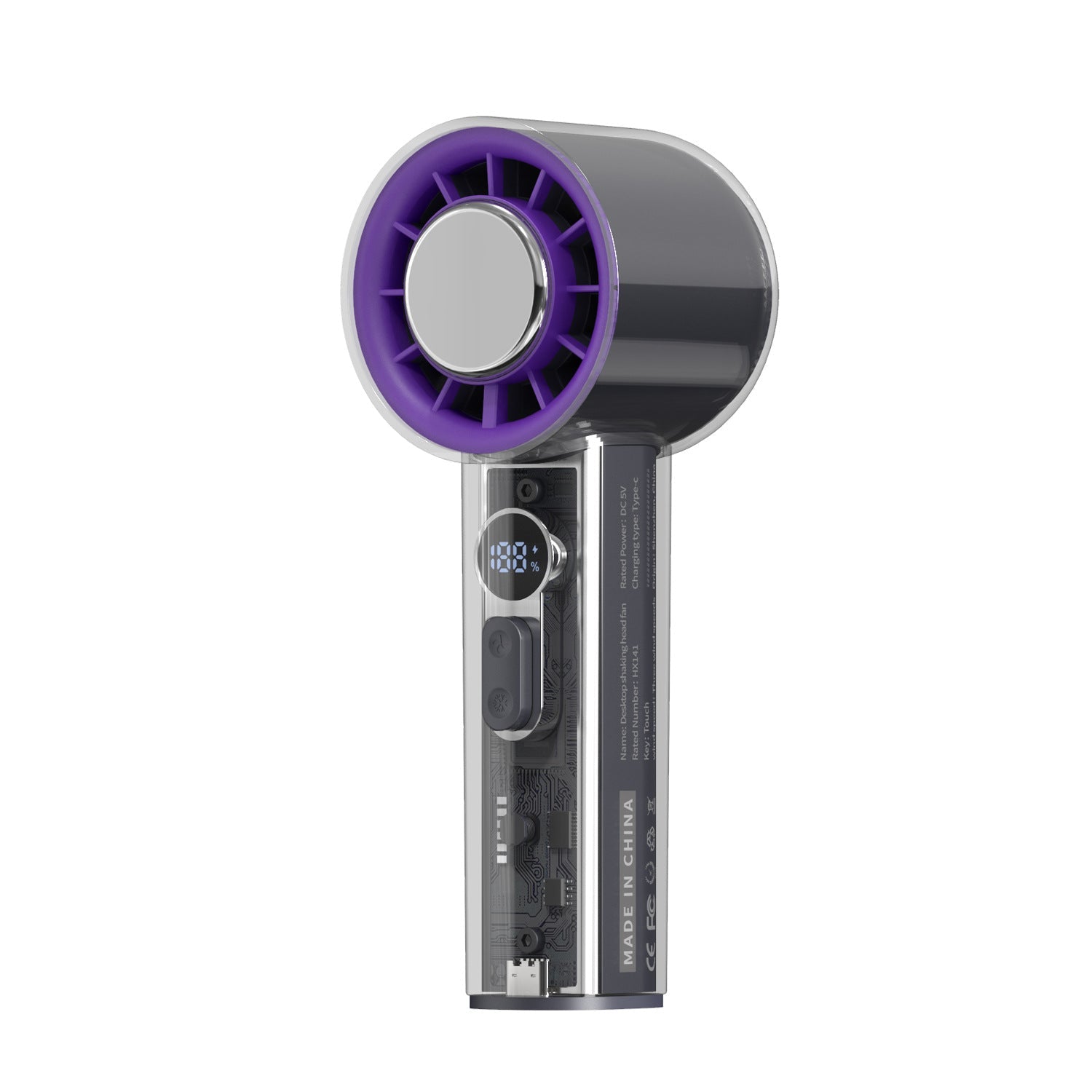 Sèche-cheveux portable pour femme avec affichage numérique et fonction ionique
