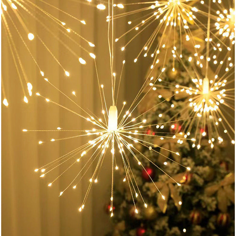 Décoration suspendue de lumière pendante de Starburst de LED avec des rayons optiques de fibre