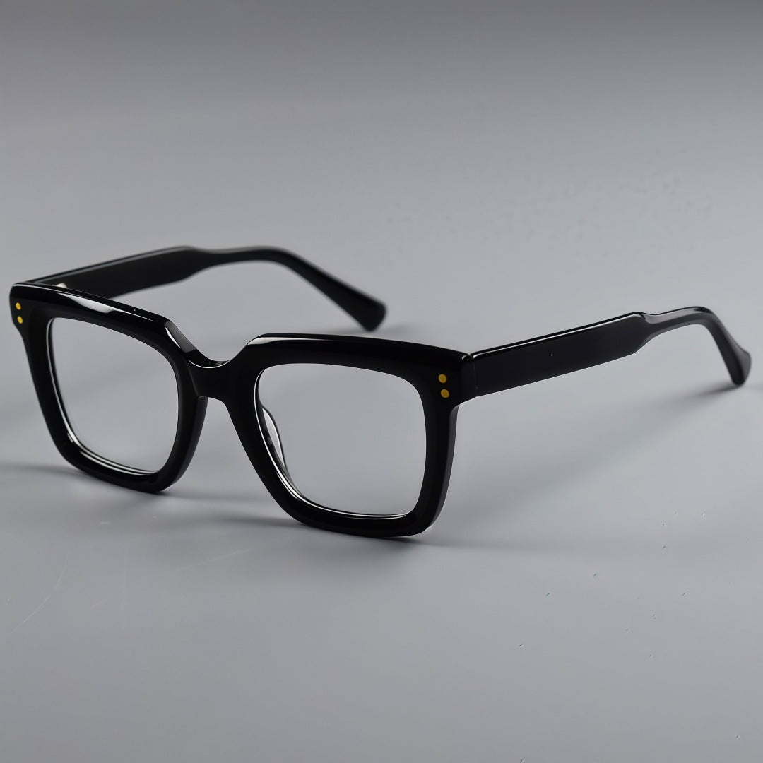 Monture de lunettes carrée en acétate rétro Tatt