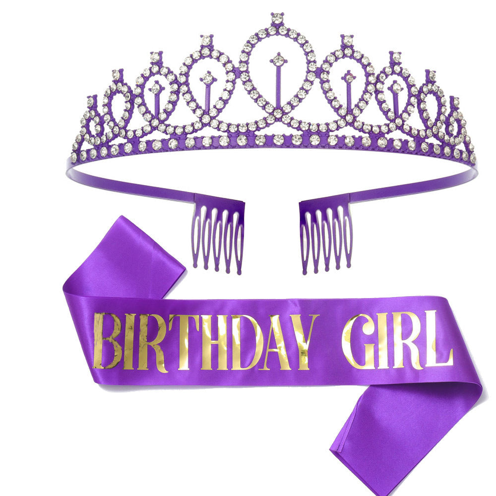 Couronne et bandeau d'anniversaire pour femme