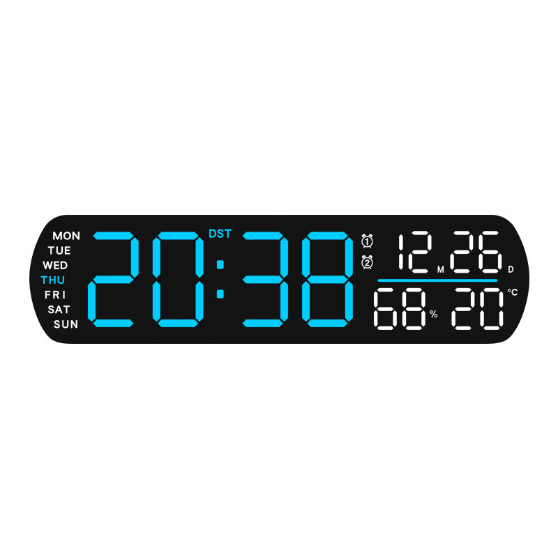 Horloge murale numérique avec affichage multifonctionnel